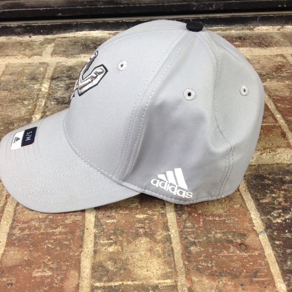 Adidas NBA SA Spurs Grey Black Pop Stretch Fit Cap - Picture 6 of 7